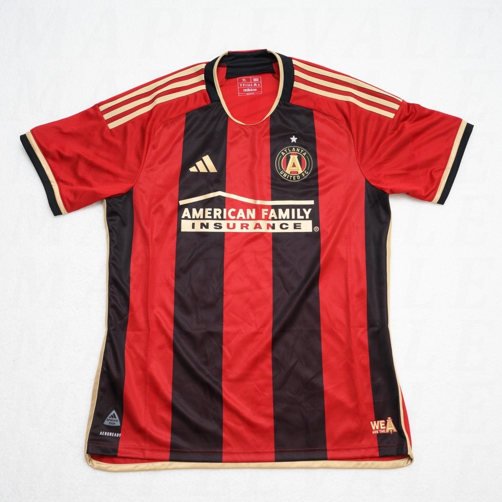 Adidas MLS Atlanta United Sz XL Authentic Soccer Jersey IC3001 Slim Fit NEW